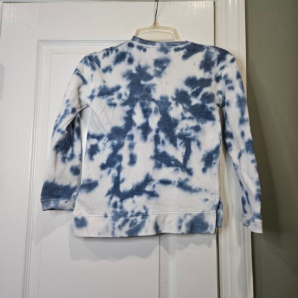 Great Smoky Mtns. Tennessee Girl's Sz M Blue‎ and White Tie Dye Sweatshirt - Picture 5 of 5